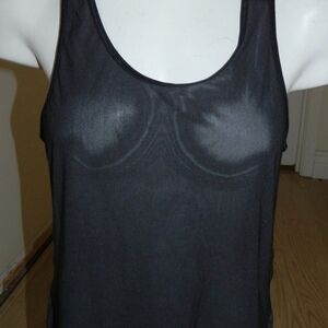 lululemon athletica Ready Set Go Black Tank Top..size 2